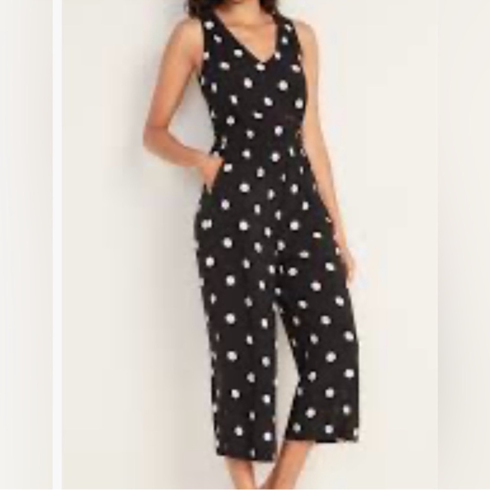 Old Navy Polka Dot Ankle Jumpsuit